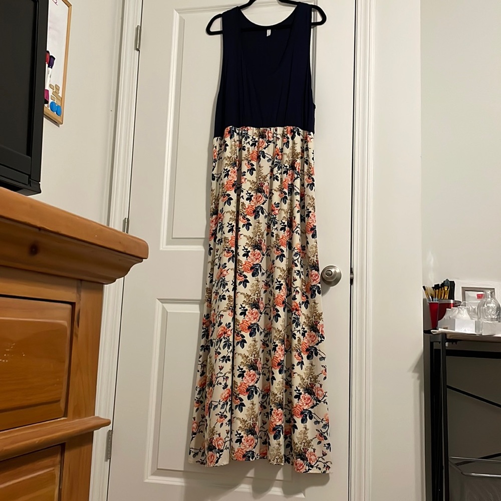 Pink Blush Sleeveless Maxi Dress